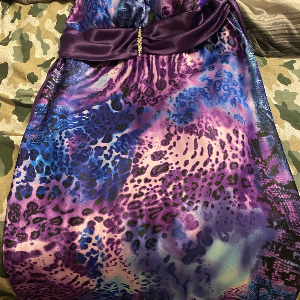 Prom dress size 20 purple/ blue